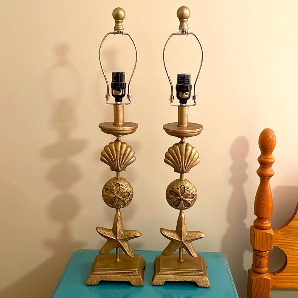 Set of Two Coastal Lamps, EUC